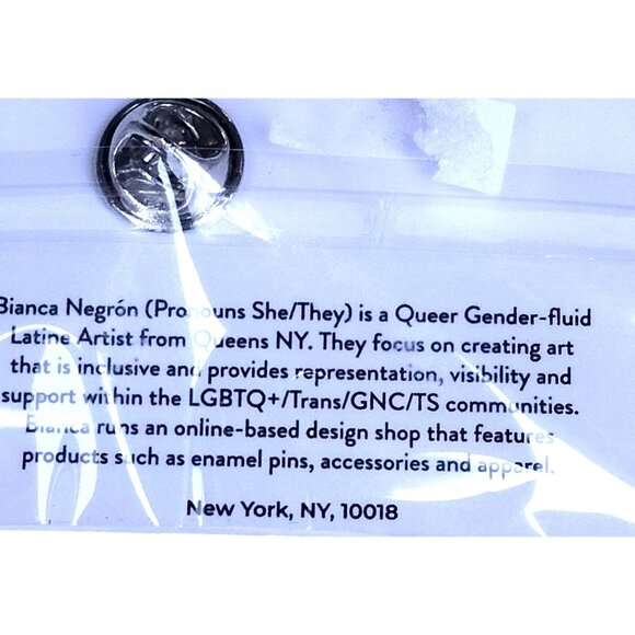 Rainbow Skeletons Pin Calavera Enamel LGBTQ latin Gay Pride Bianca Negrón - Picture 4 of 6